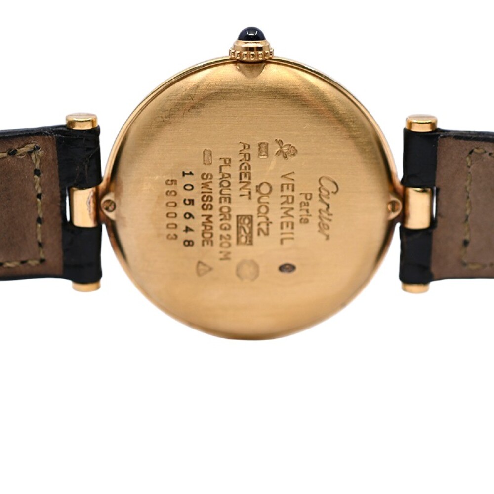 Cartier Ronde 590003 vermeil 30 mm quartz Cartier Ronde 590003 vermeil 30 mm quartz