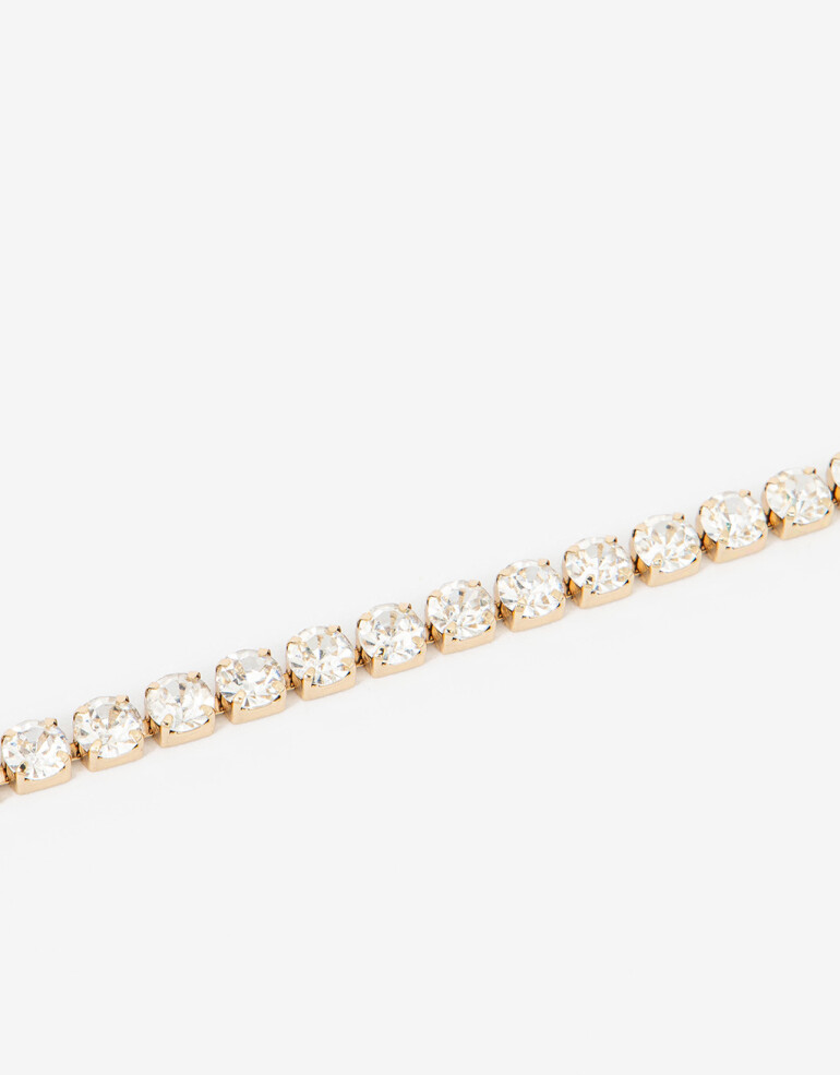 Pulseras Flexibles Strass Pulsera Flexible Strass - Dorado
