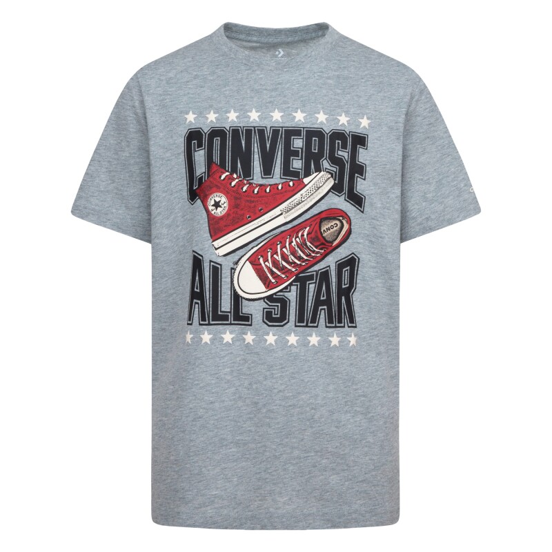 Camiseta Sneaker Arch Ss Tee de Niño Gris
