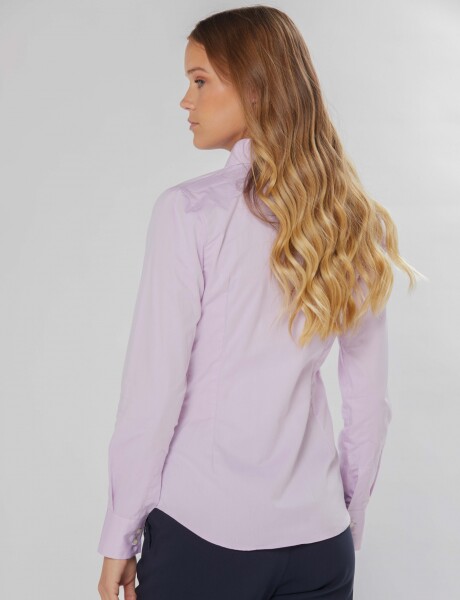 CAMISA LISA CON SPANDEX Lila