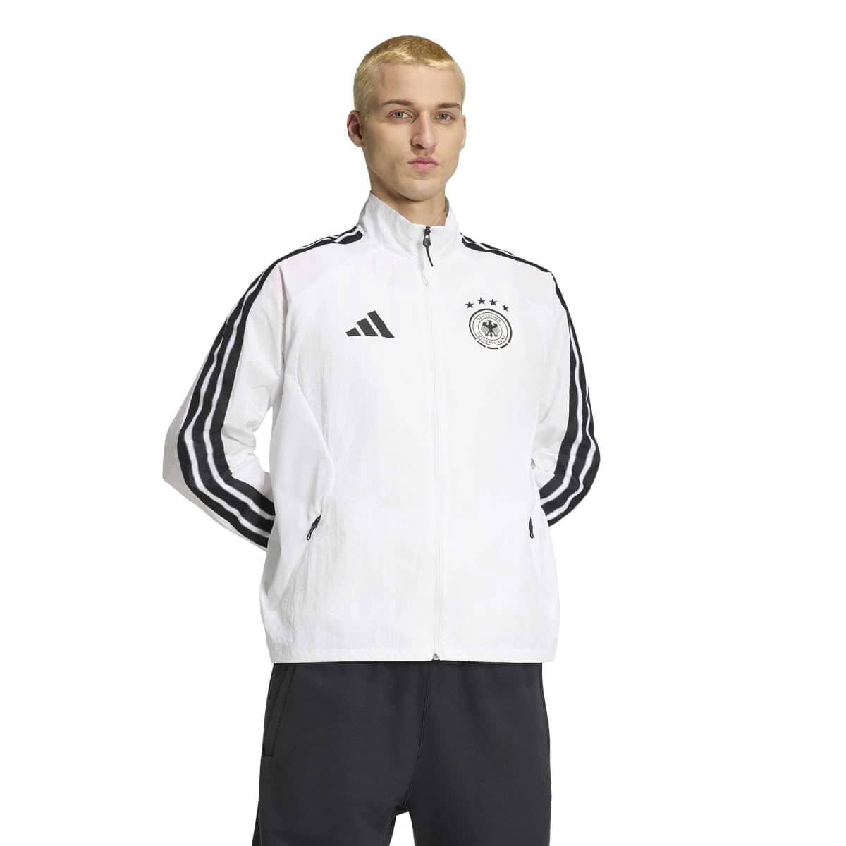 CAMPERA ADIDAS DFB H AN JK HOMBRE JZ9339 - Blanco 