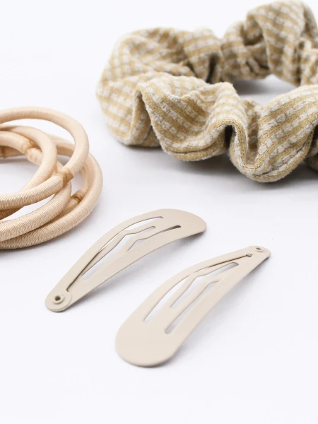 COLEROS Y SAPITOS PACK X 8 BEIGE