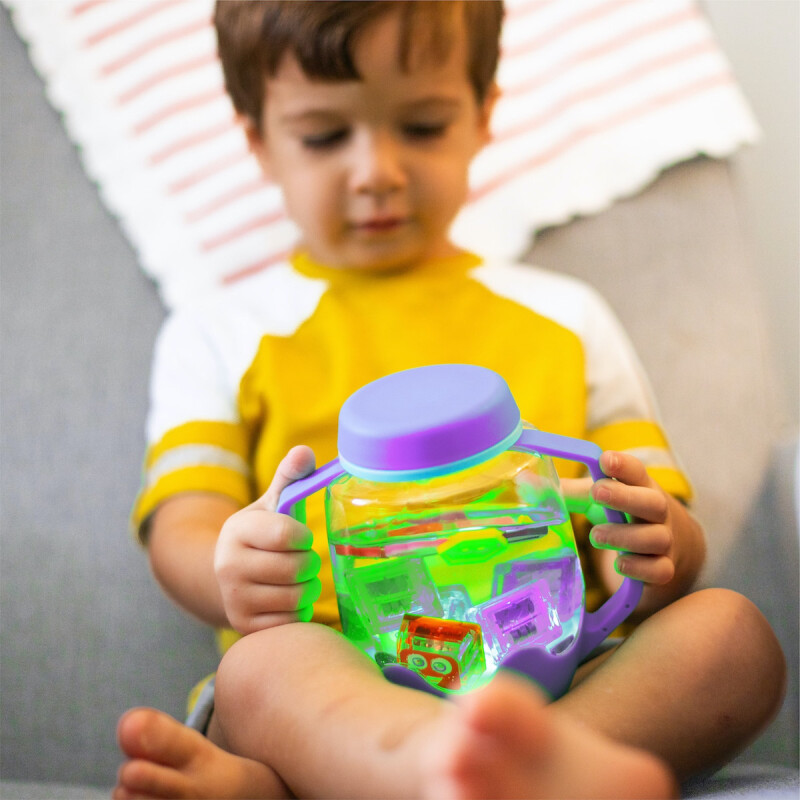 Jarra de juego sensorial Glo Pals PURPLE-CASE