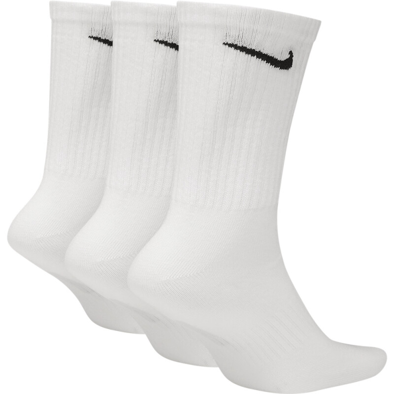 Medias Nike Everyday Media larga 3-Pack Unisex Blanco