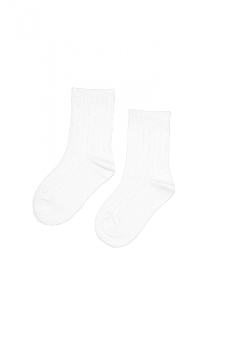 Medias Rib - Blanco 