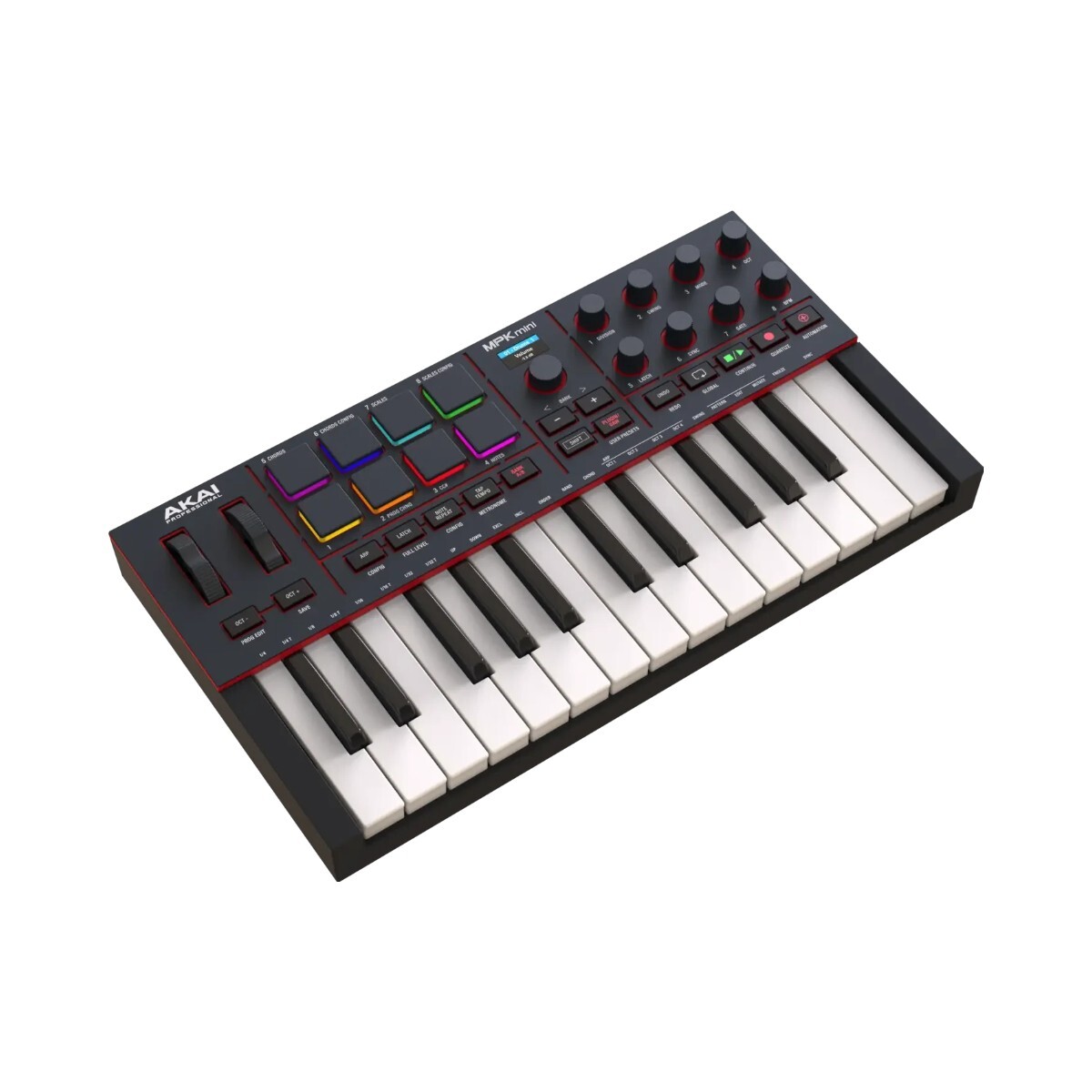 Controlador Midi Akai Mpk Mini 4 Iv Gen Negro 