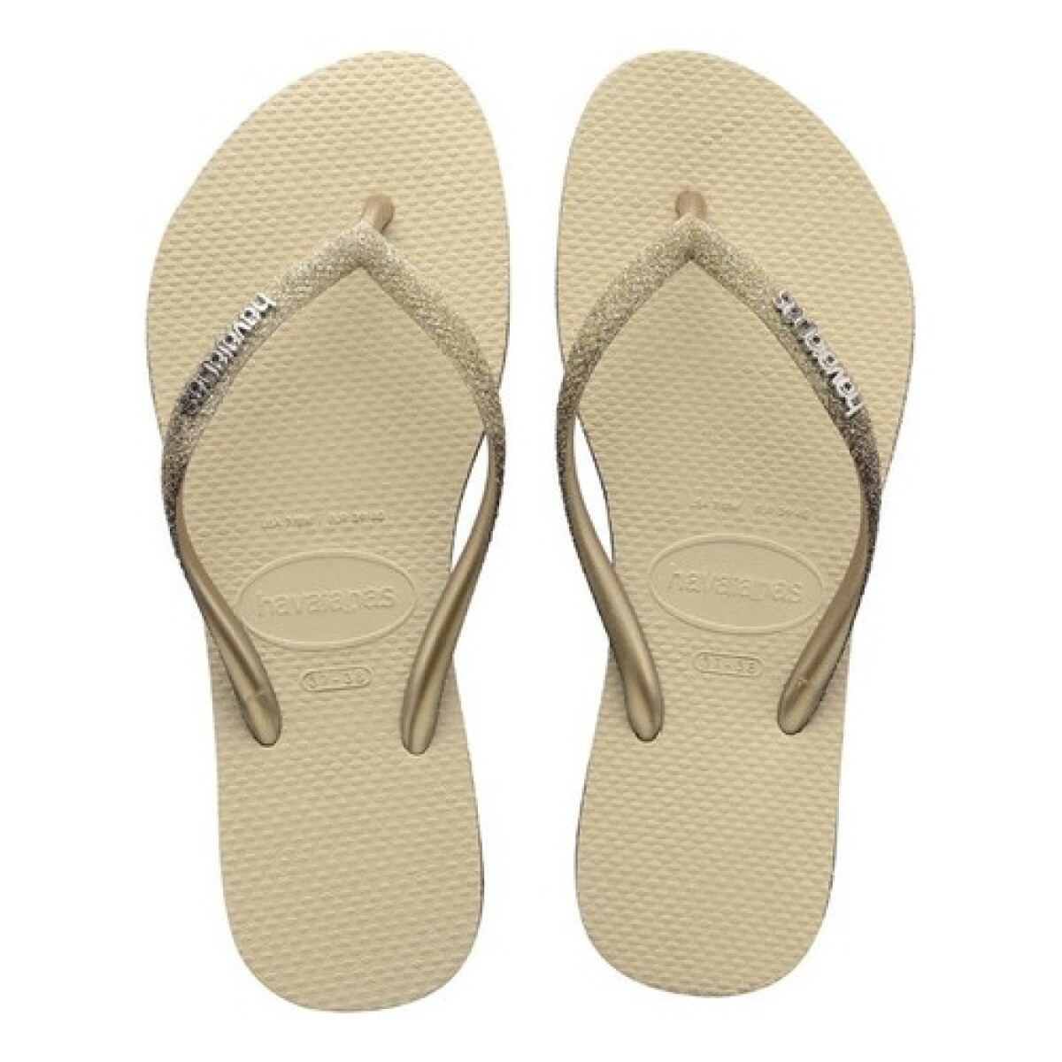 Sandalias ojotas Havaianas Slim Spark Sand - Gris 