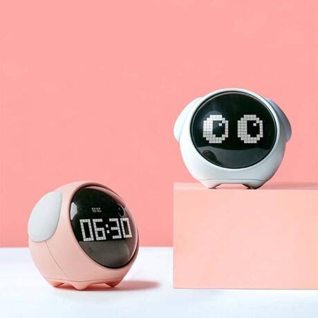 Reloj despertador digital Rosado