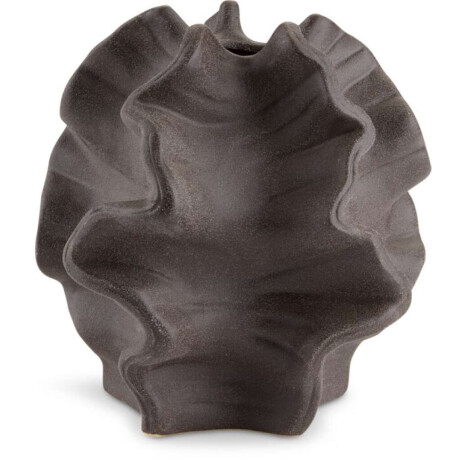 Jarrón VILHELM H18cm oscuro marrón Marrón oscuro