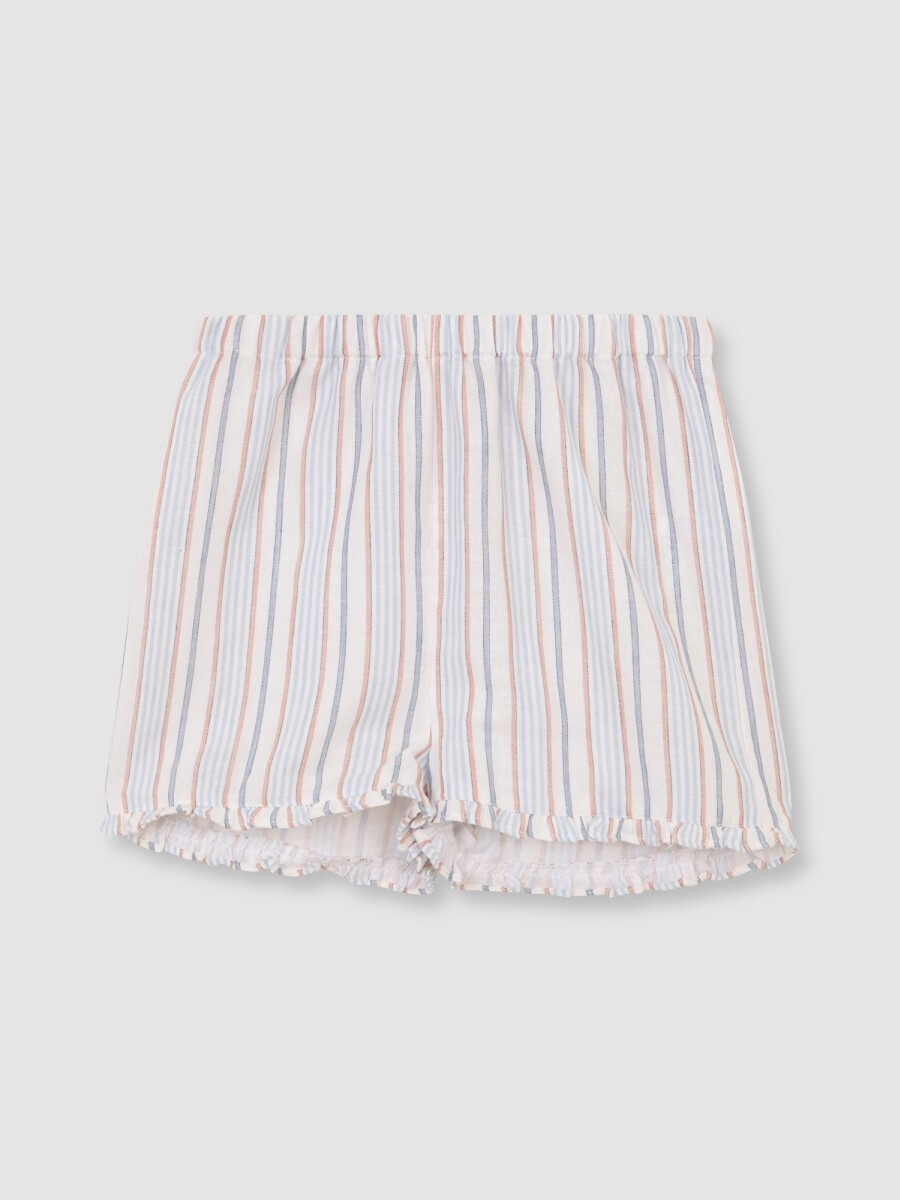 Pijama Estampado Rayas Azul