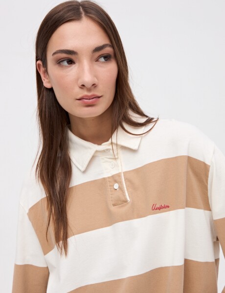 Remera polo New chicago Off white