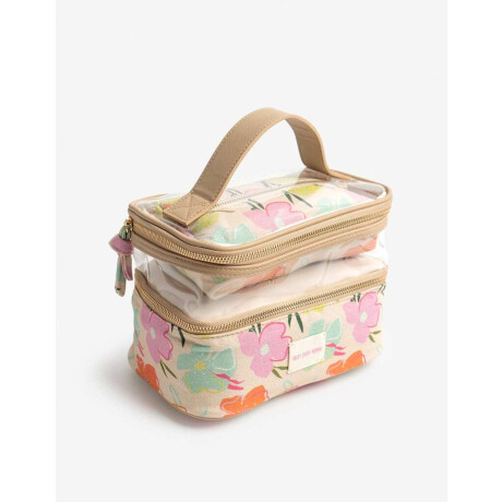 Porta Cosméticos Estampado Flores