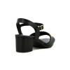 Comfortflex Sand.dama Tira Ancha C/aplique Y Pulsera T/medio Negro