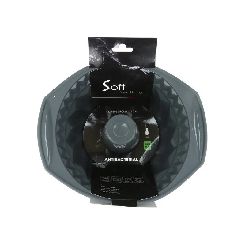 Molde de silicona con cono 27.5 x 24 x 11 cm GRIS