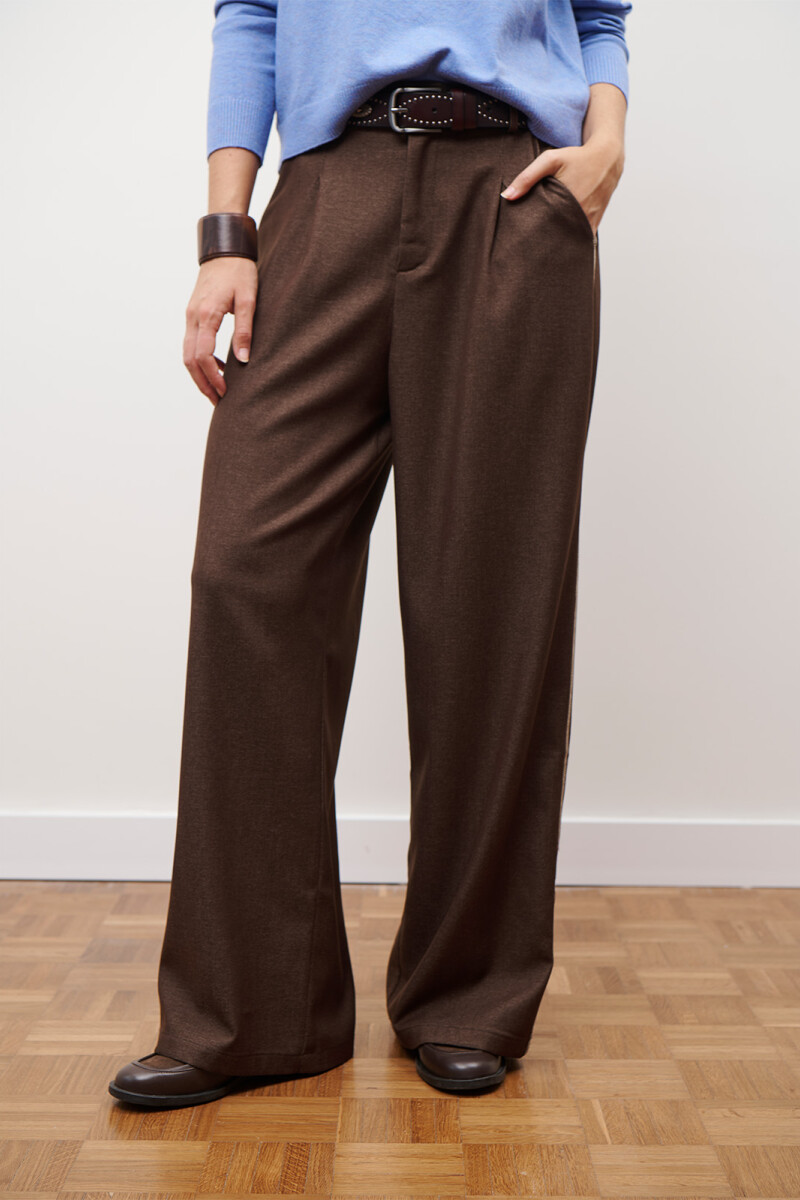 PANTALON JEAN TEXTIL MARRON