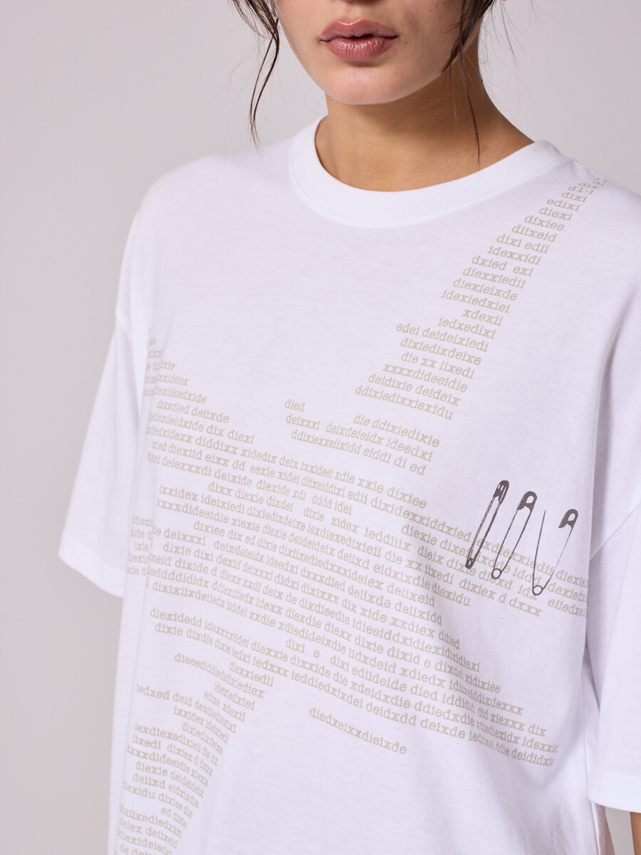 T-SHIRT CAFIL DIXIE Blanco