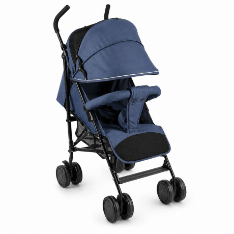 Coche Paraguitas Bebe Reclinable Plegable Compacto 8 Ruedas Azul
