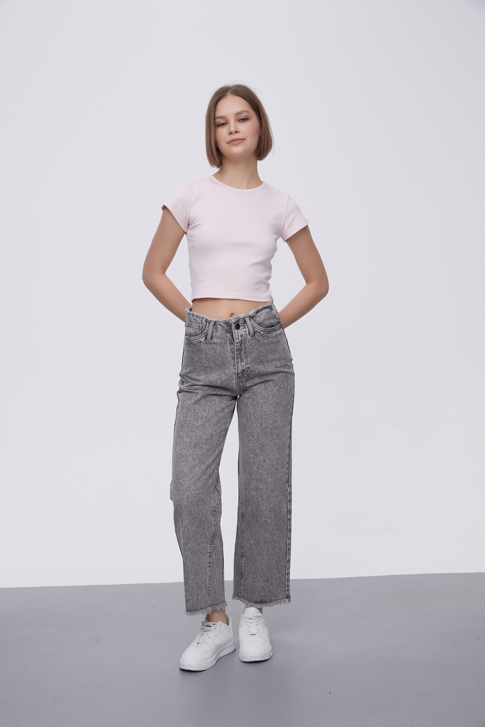 Pantalon Lianna Gris Claro