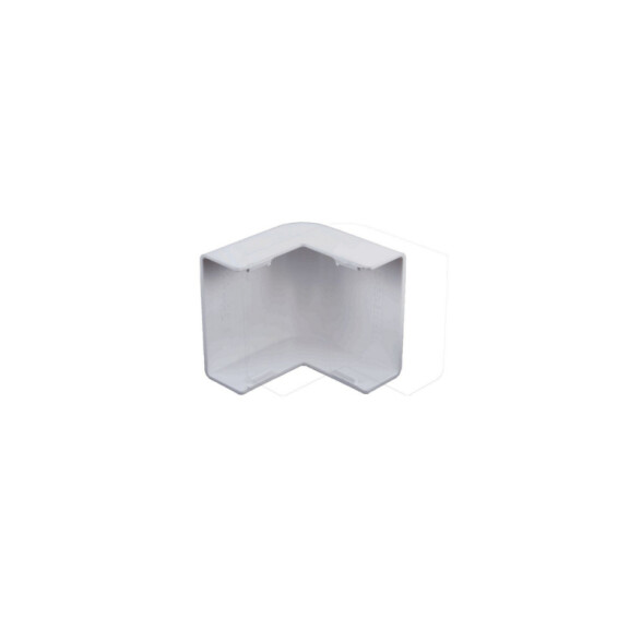 Codo plástico externo 20x12mm blanco DX0413
