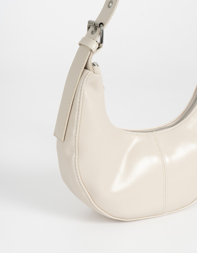 Saca Bandolera Maxi Hobo - Blanco Crudo