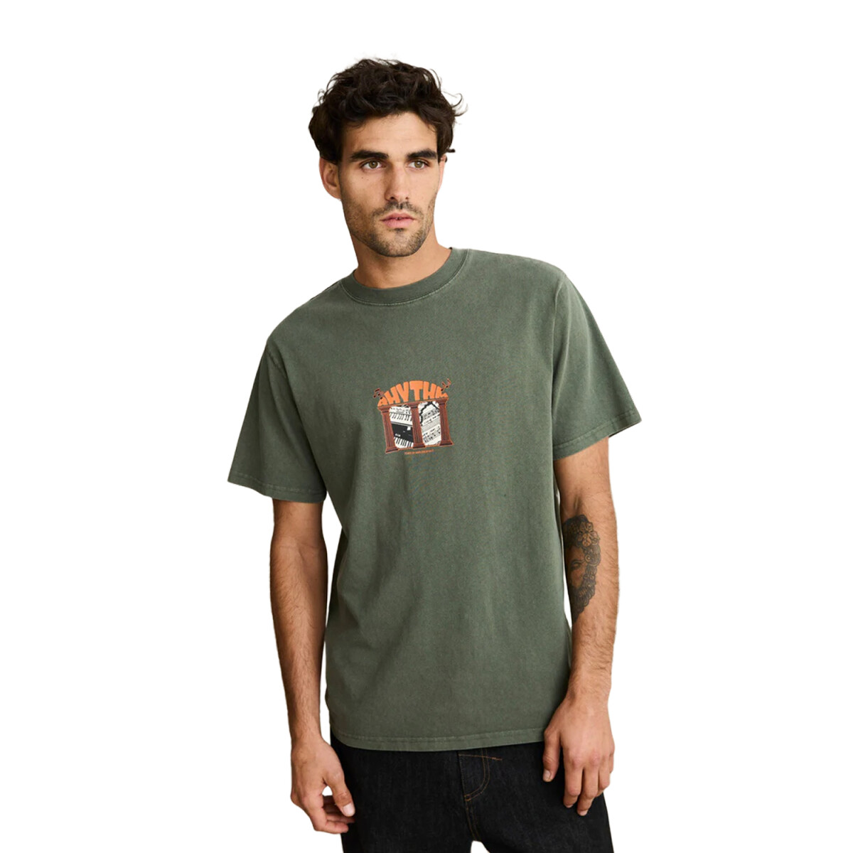 Remera Rhythm Portico Vintage - Verde 