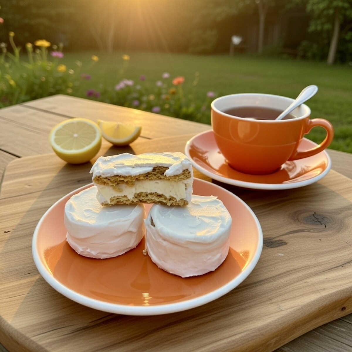 Alfajor de Nieve Relleno de Limón 