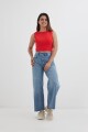 Top tejido cuello redondo ROJO