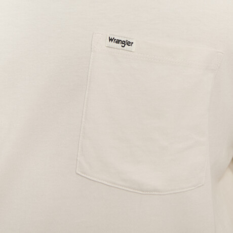 Remera Wrangler de Hombre -POCKET TEE- WSS25071VINTAGEWHITE WHITE