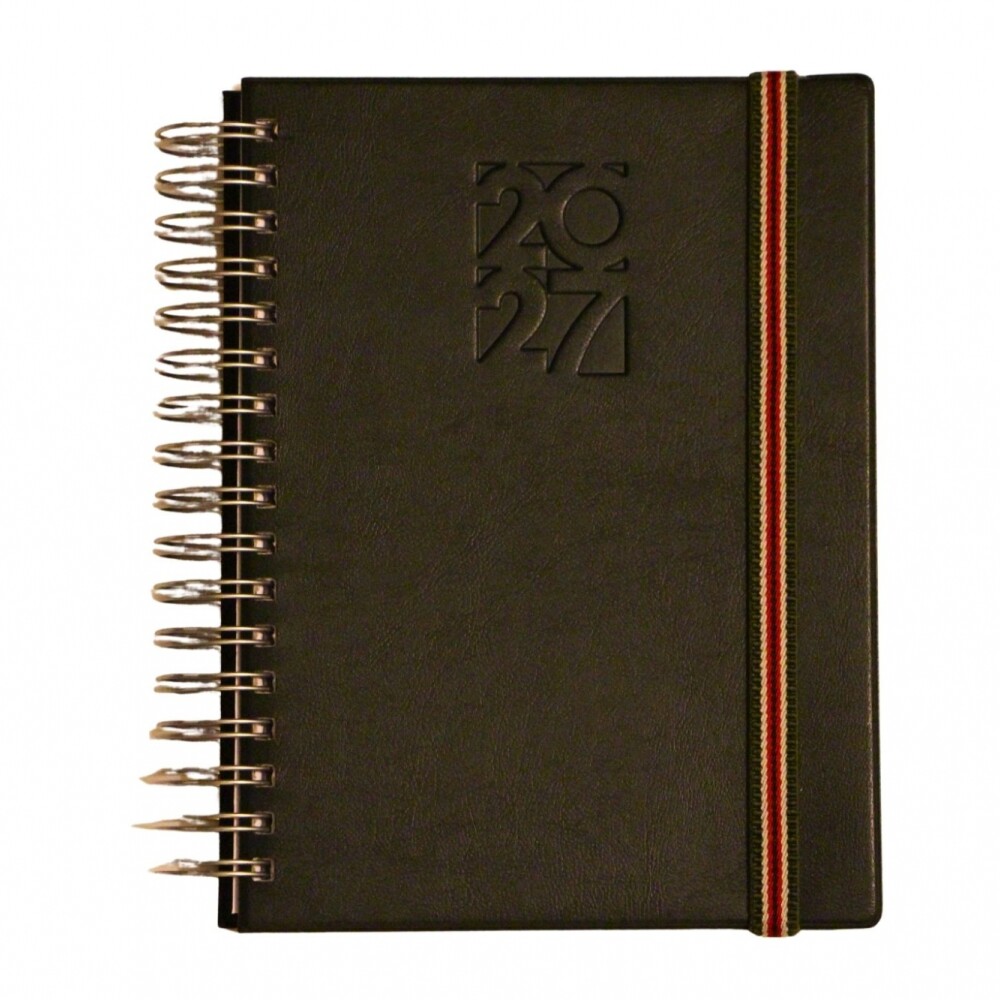 AGENDA ABEZETA 266 GIORNATTA TAPA CON RULO TAPA VERDE OSCURO