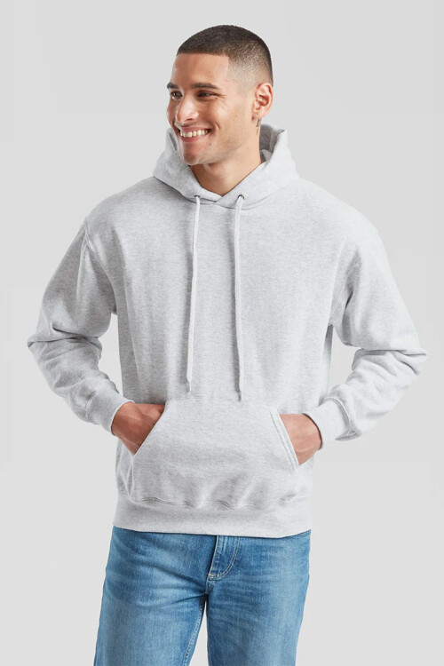 Buzo deportivo clásico con capucha Gris melange claro