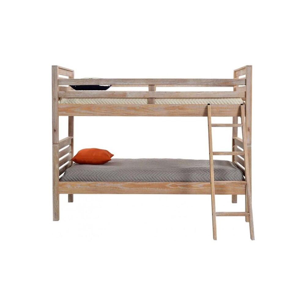 CAMA CUCHETA MADERA NATURAL-BEIGE MONTAUK