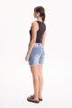 Bermuda De Jean Indigo Azul