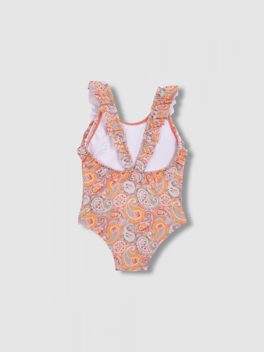 Bañador Estampado Paisley Piedra