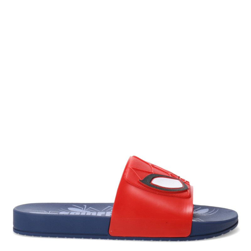 Sandalias Infantiles Disney Araña Azul - Rojo - Blanco