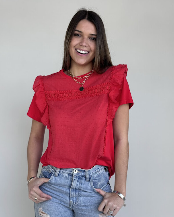 Blusa Paula rojo