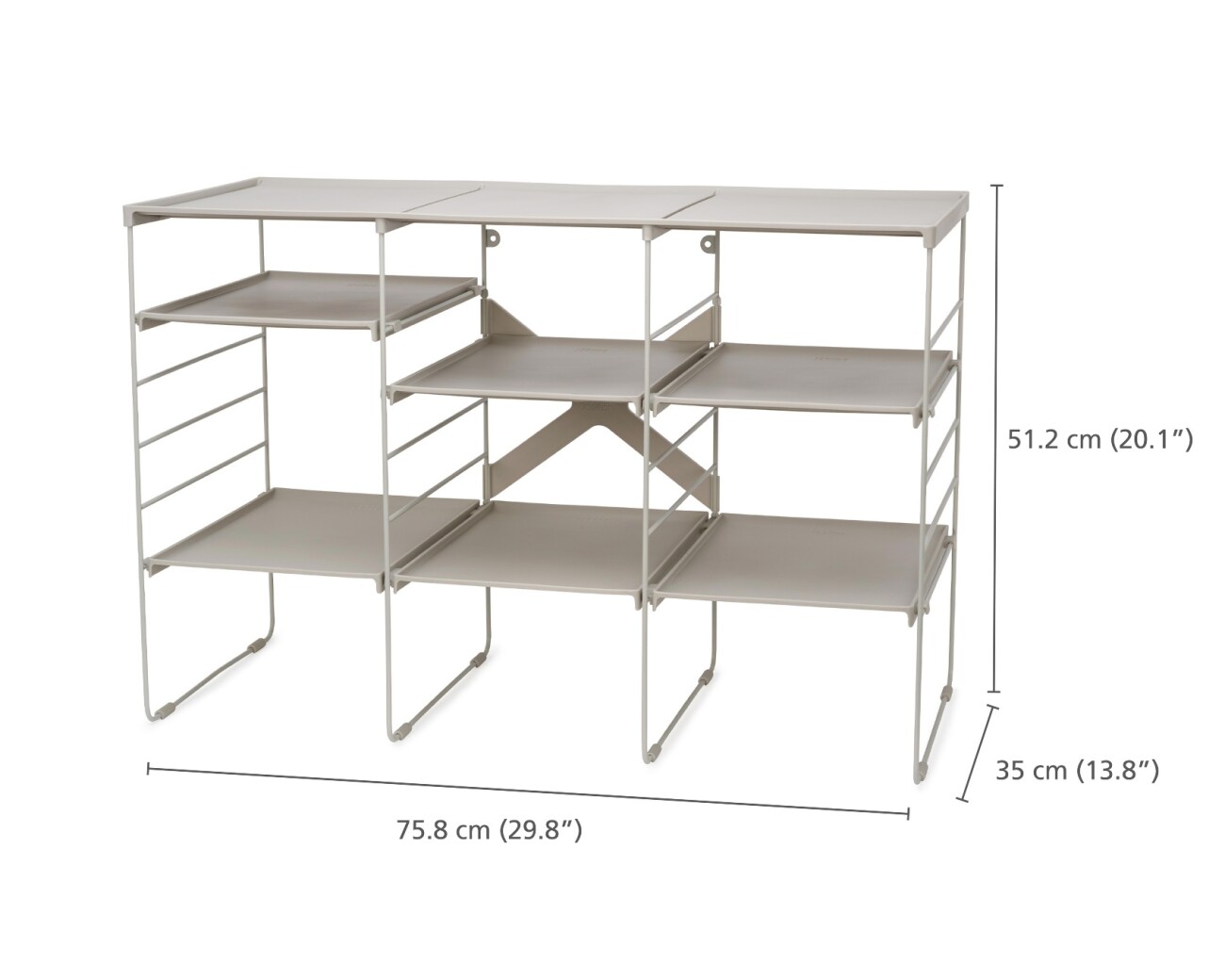 Organizador Grande Ajustable para Zapatos Joseph Joseph Level™ Plus Ecru - PREVENTA Organizador Grande Ajustable para Zapatos Joseph Joseph Level™ Plus Ecru - PREVENTA