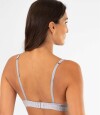 Soutien triangulo preformado cotton copa b Gris melange