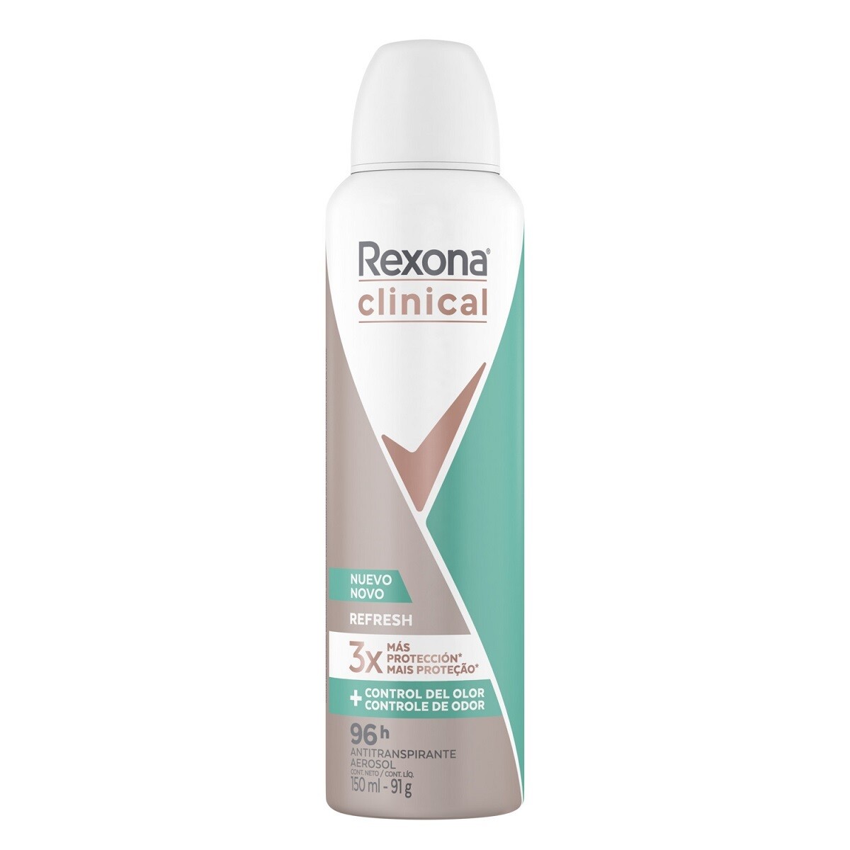 Desodorante Aerosol Rexona Clinical Refresh Fem. 150 Ml. 