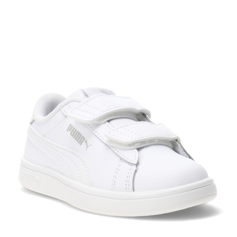 Championes Infantiles Puma Smash 3.0 Leather Blanco