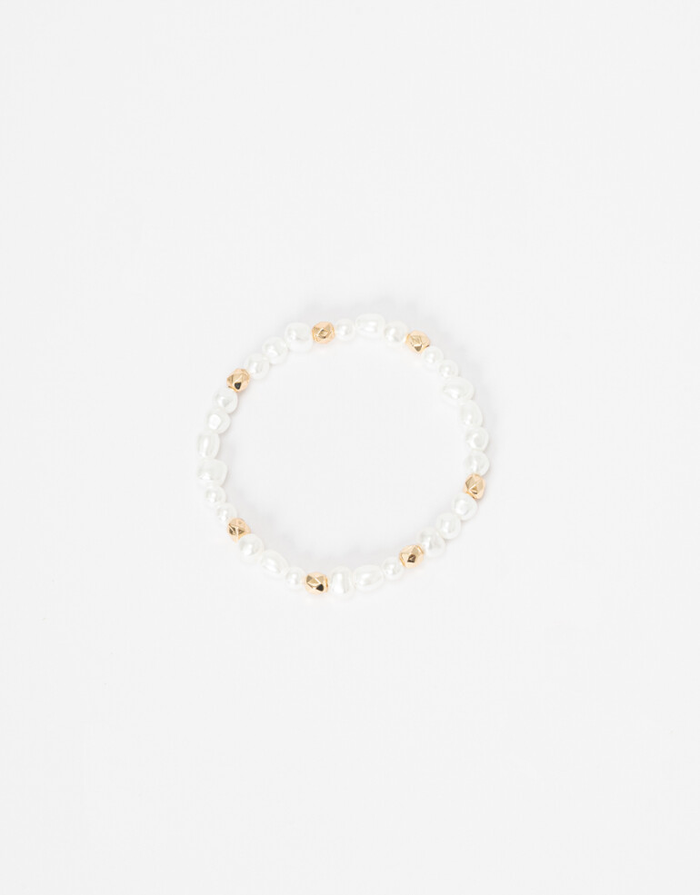 Pulseras Elásticas Perlas Pulsera Elástica Impulso - Combinacion Bicolor