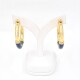 Aros En Oro 18K Con Esmalte En 2 Colores Aros En Oro 18K Con Esmalte En 2 Colores
