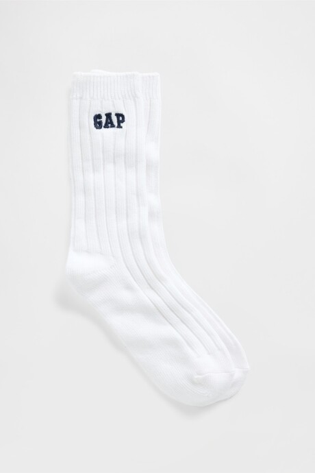 Medias Logo Gap Mujer V2 New Off White