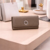 Billetera de Dama en Eco Cuero con Broche Metalico Aceituna
