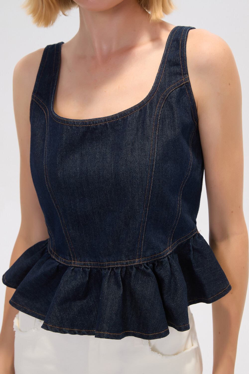 Tops Ecunea Azul Oscuro