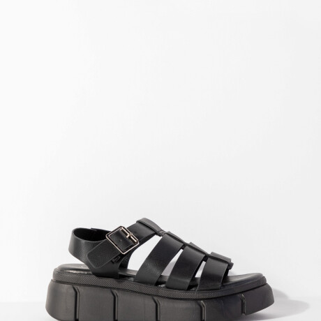 SANDALIA GROMMET Negro