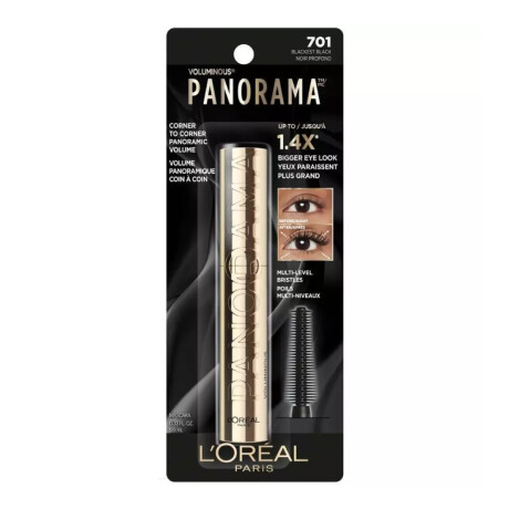 Máscara de Pestañas L'Oréal Paris Panorama Blackest Black Máscara de Pestañas L'Oréal Paris Panorama Blackest Black