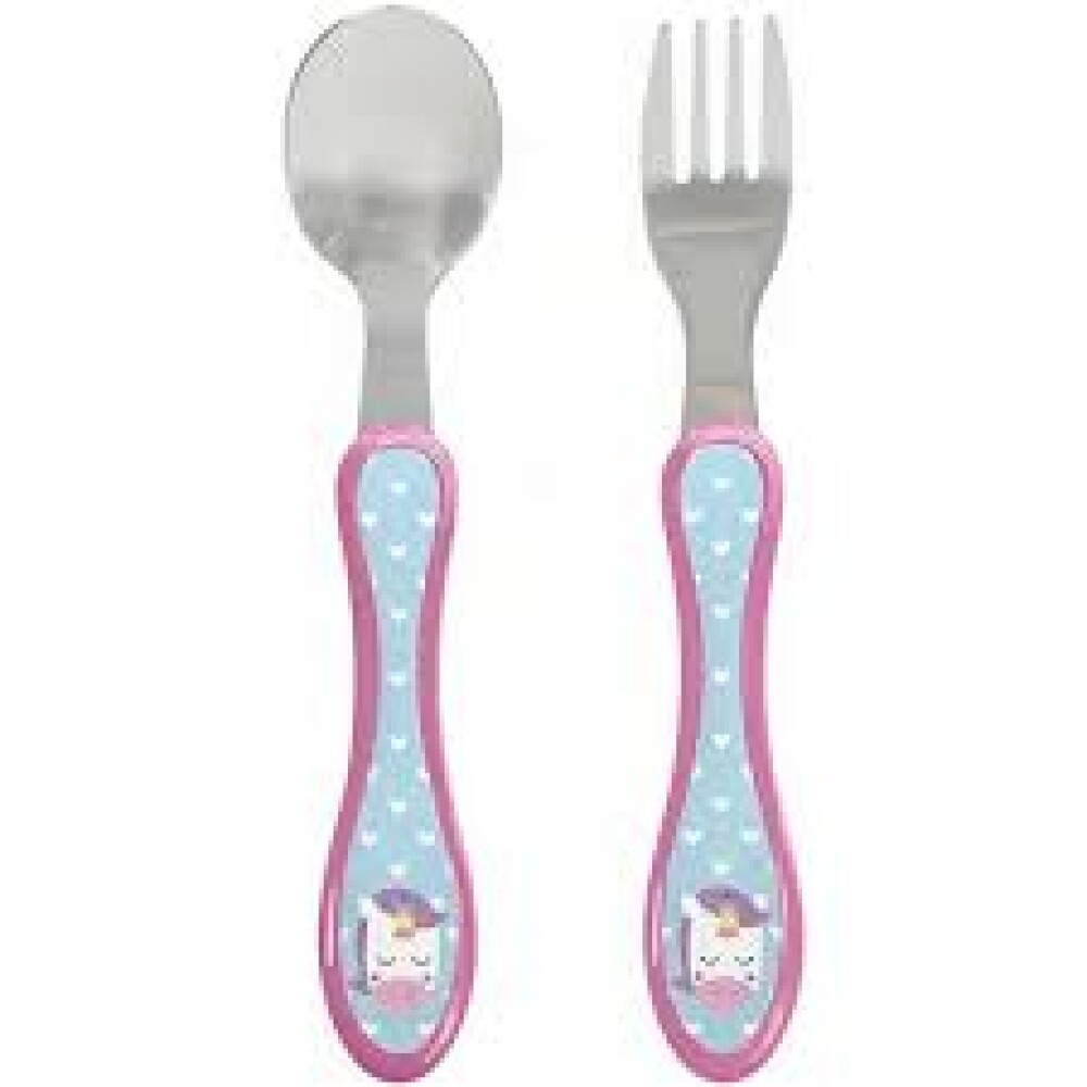 Set cubiertos metal BUBA unicornio