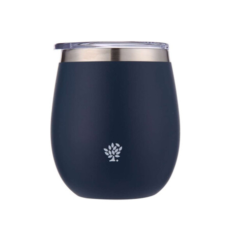 Mate Acero Inox. Con Tapa Azul Opaco