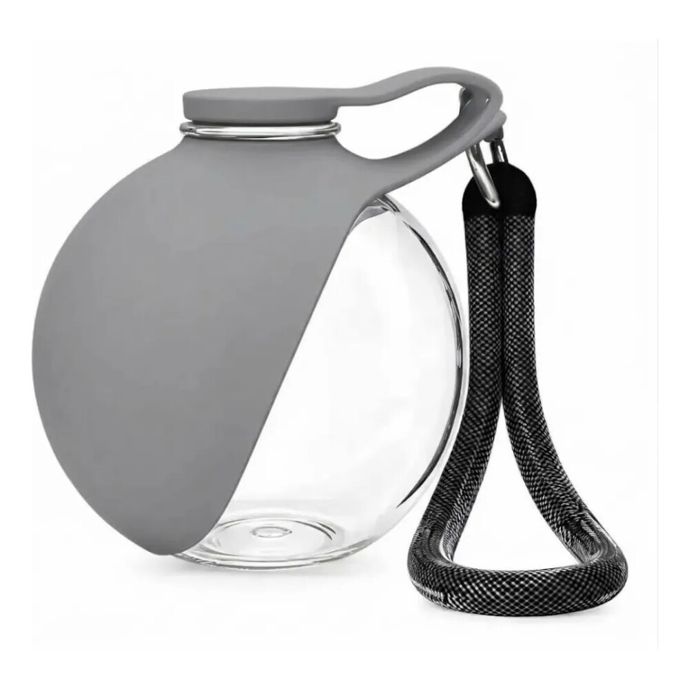 Bebedero Portatil Silicona Para Perros Y Gatos GRIS