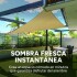 Malla Sombra Vela Toldo 3.6 X 3.6 Mts Jardín Patio Y Malla Sombra Vela Toldo 3.6 X 3.6 Mts Jardín Patio Y